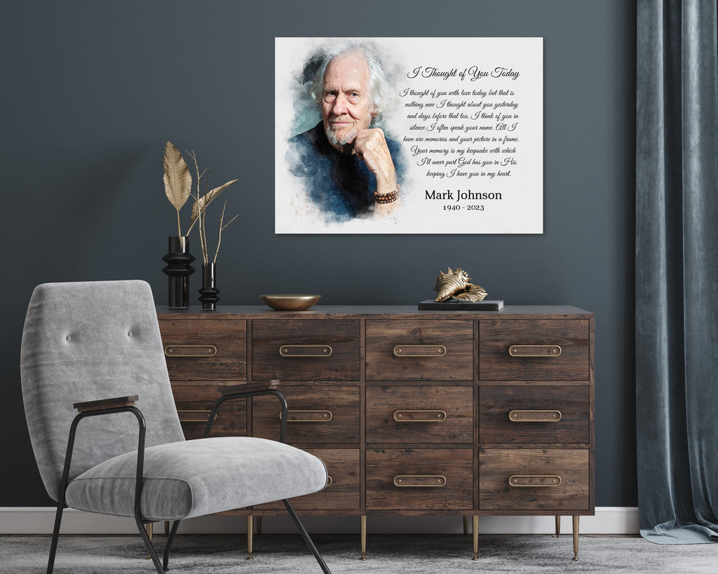 Custom Watercolor Memorial Portrait