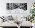 Walking in a Winter Wonderland Christmas Canvas Wall Art – Personalized Holiday Décor