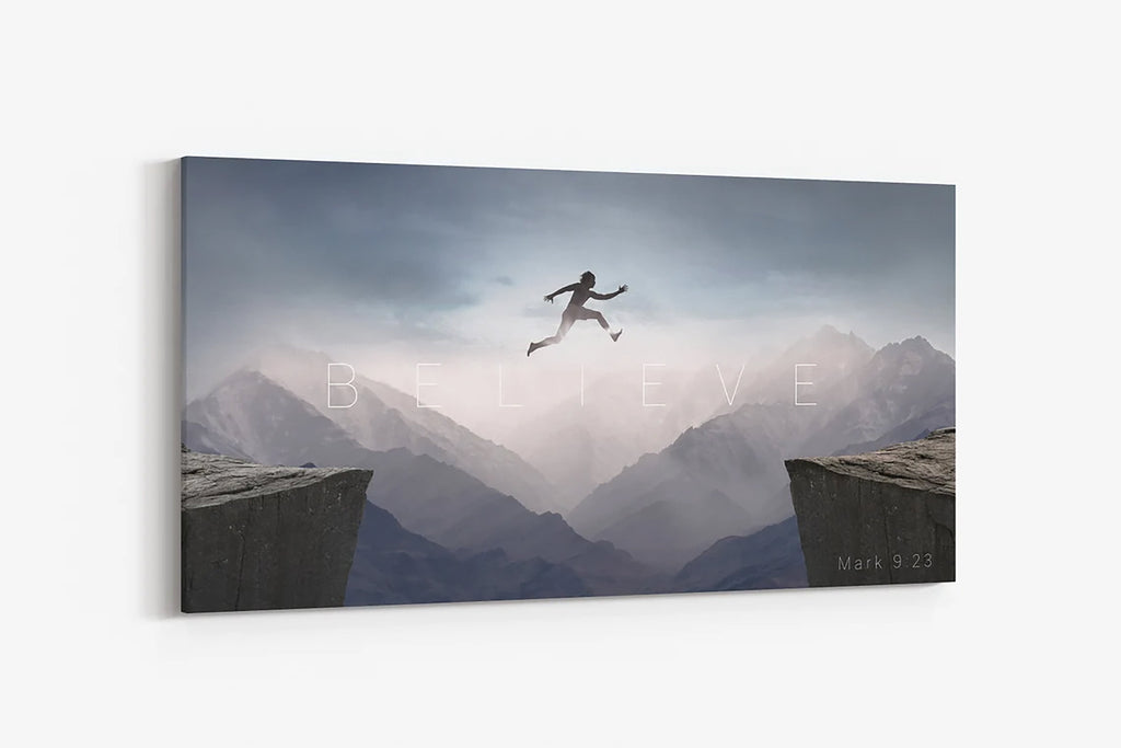 Believe - Motivational Canvas Art